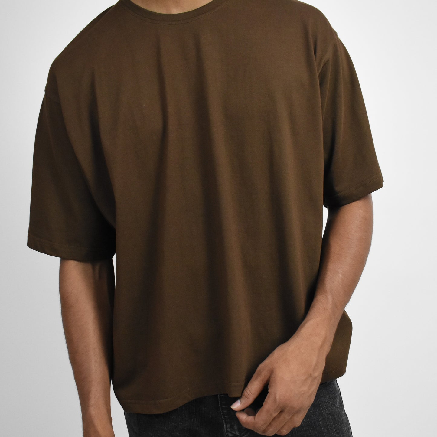 BASIC DUSKY BROWN T-SHIRT