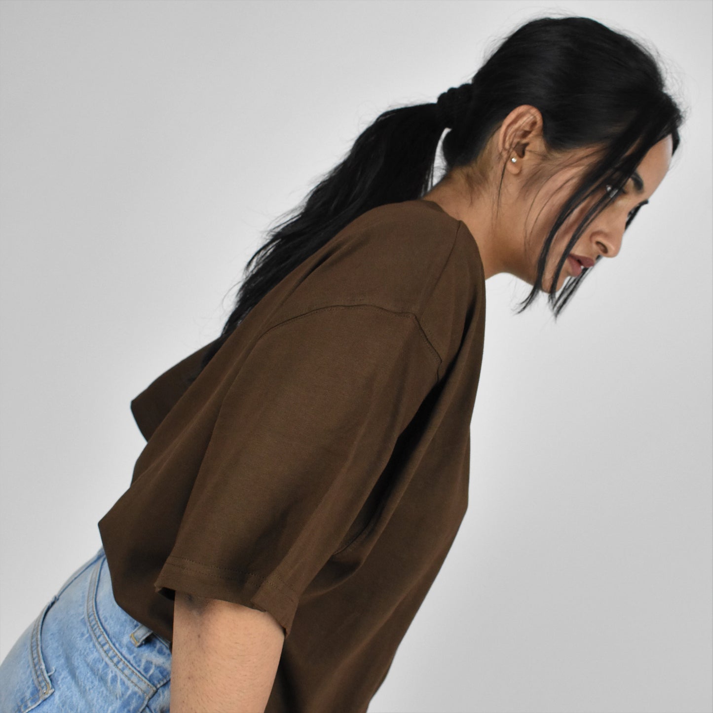 BASIC DUSKY BROWN T-SHIRT